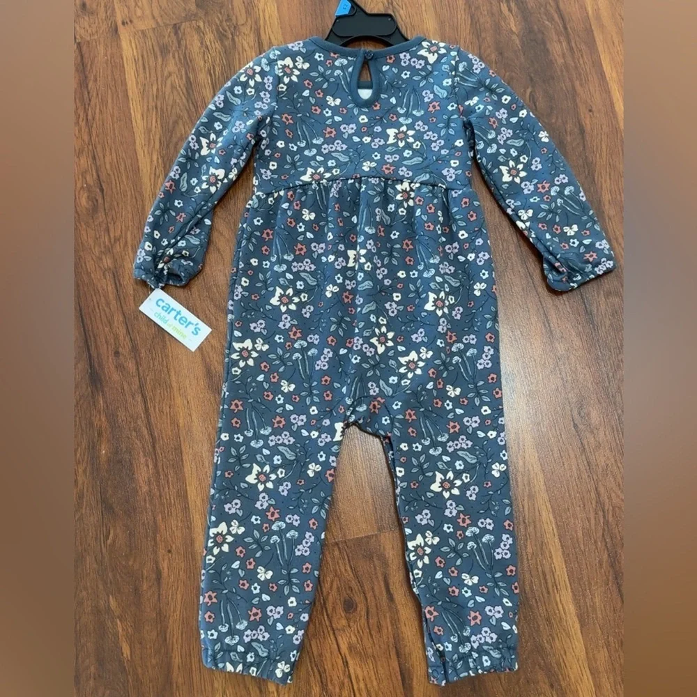 Carter's Navy Floral One Piece